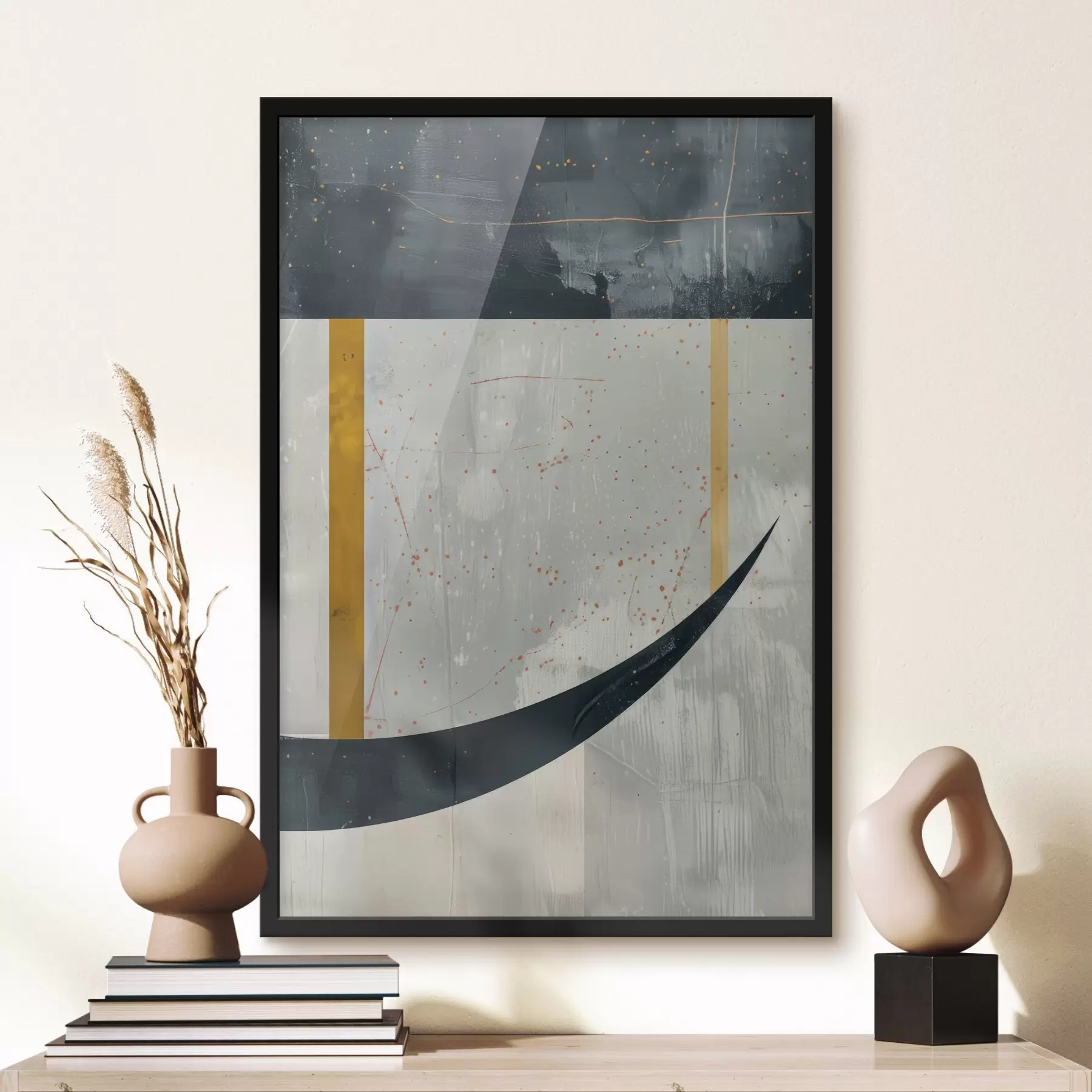 Fotobehang Geometrie, vormen op een betonnen achtergrond f47635