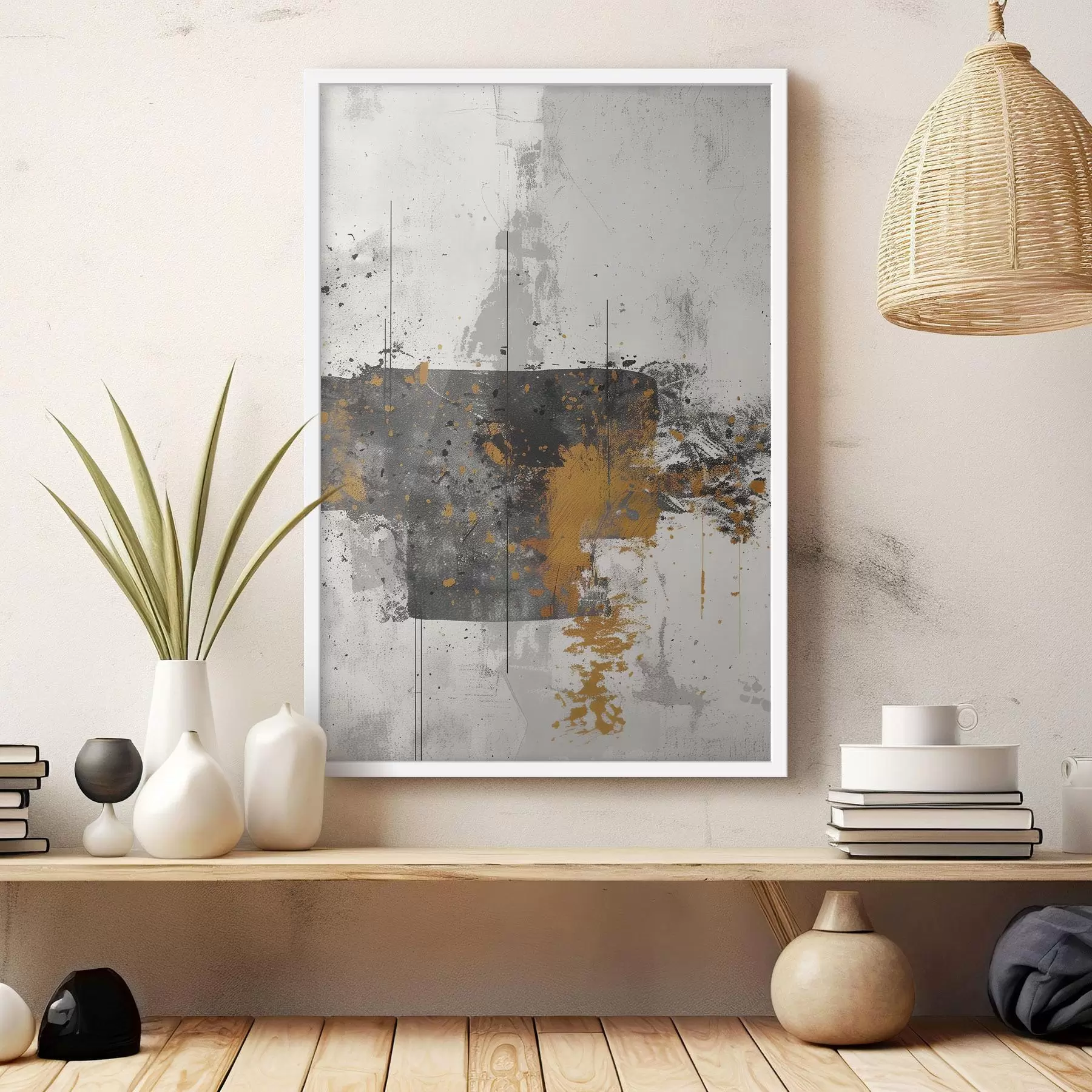 Fotobehang Abstract, Spatten, Imitatie van verf op een betonnen achtergrond f47637