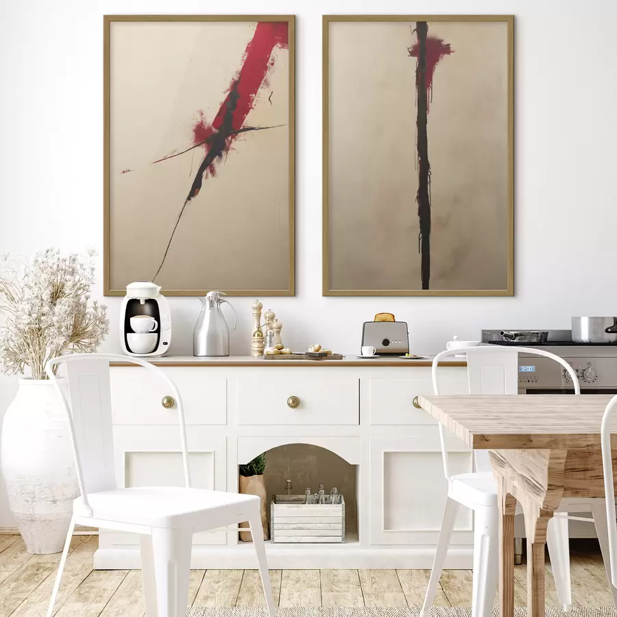 Fotobehang Rode abstractie d01215
