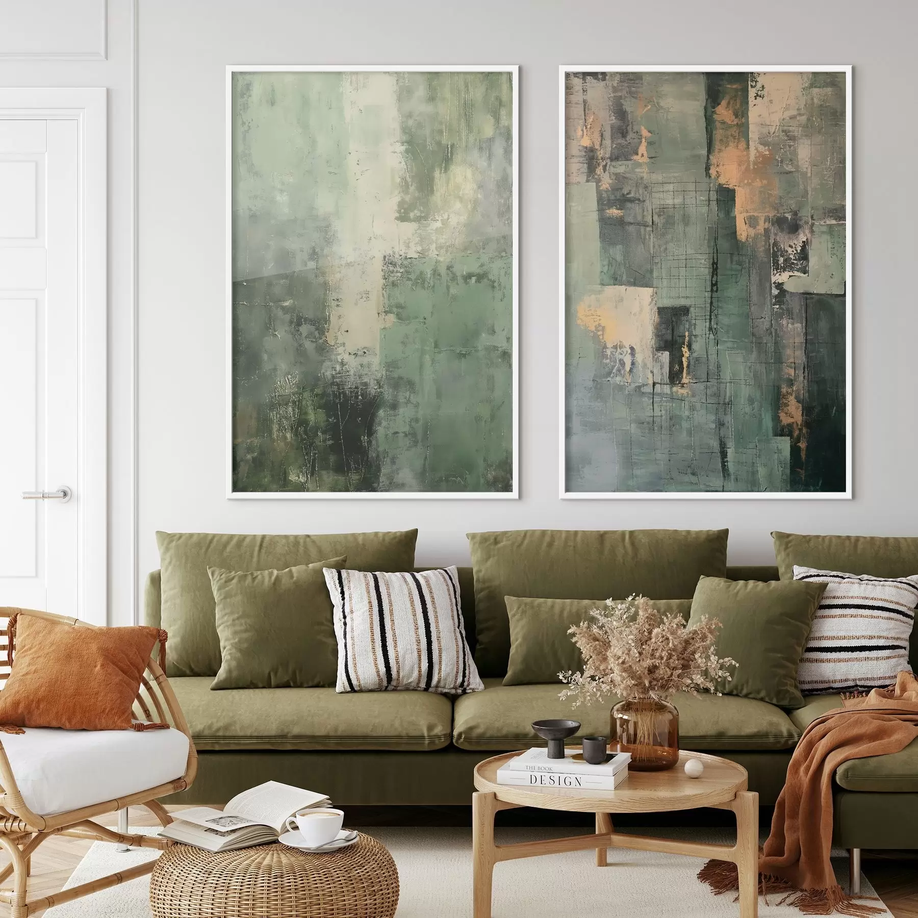 Fotobehang Groene abstractie d01230