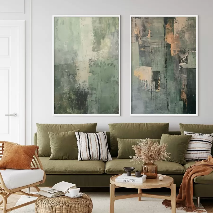 Fotobehang Groene abstractie d01230