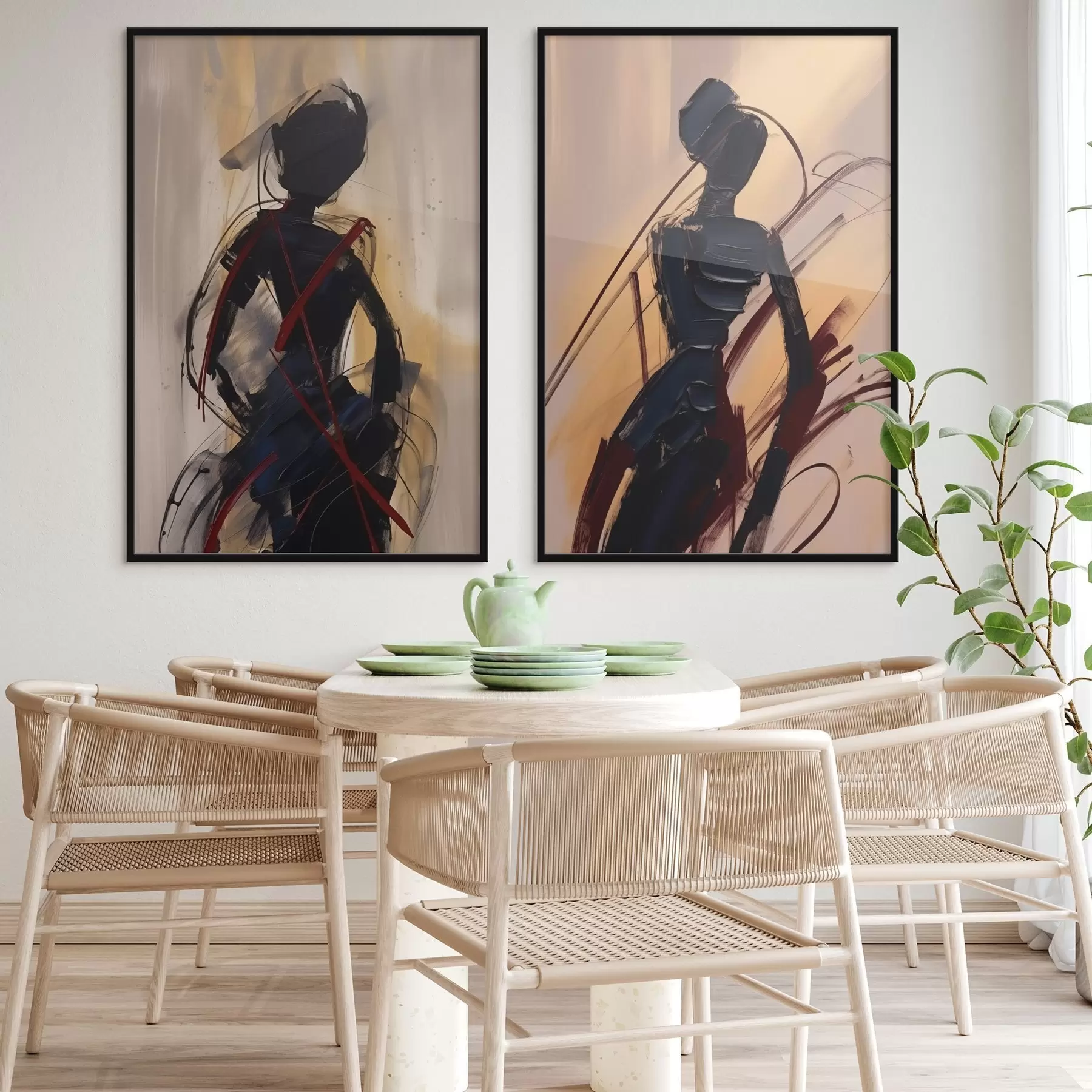 Fotobehang Abstracte silhouetten d01194