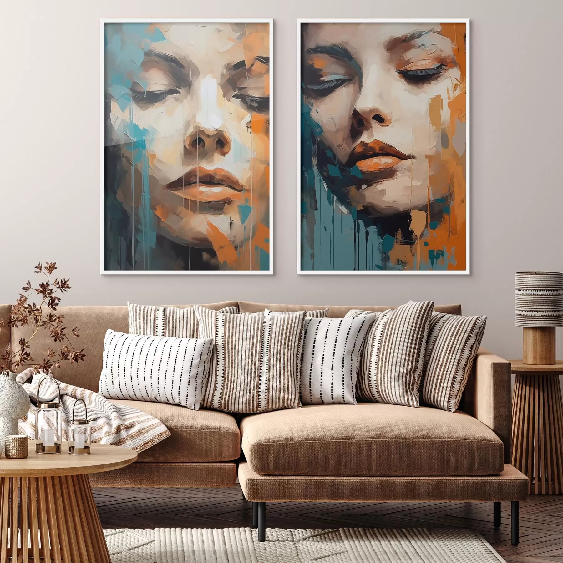 Fotobehang Abstracte portretten d01196