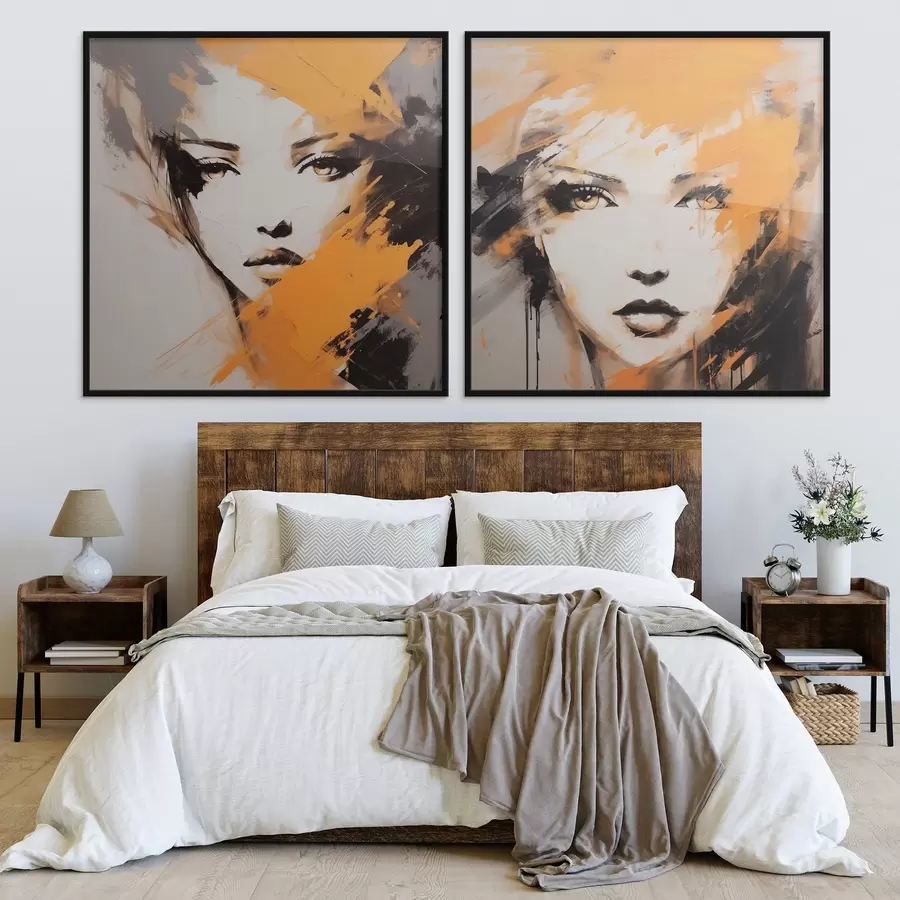 Fotobehang Abstracte portretten d01197