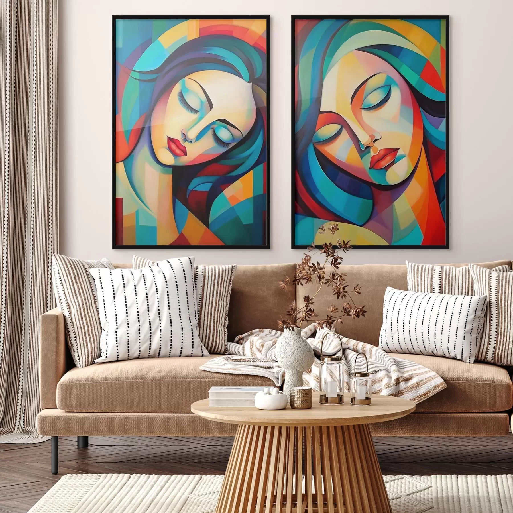 Fotobehang Abstracte portretten d01203