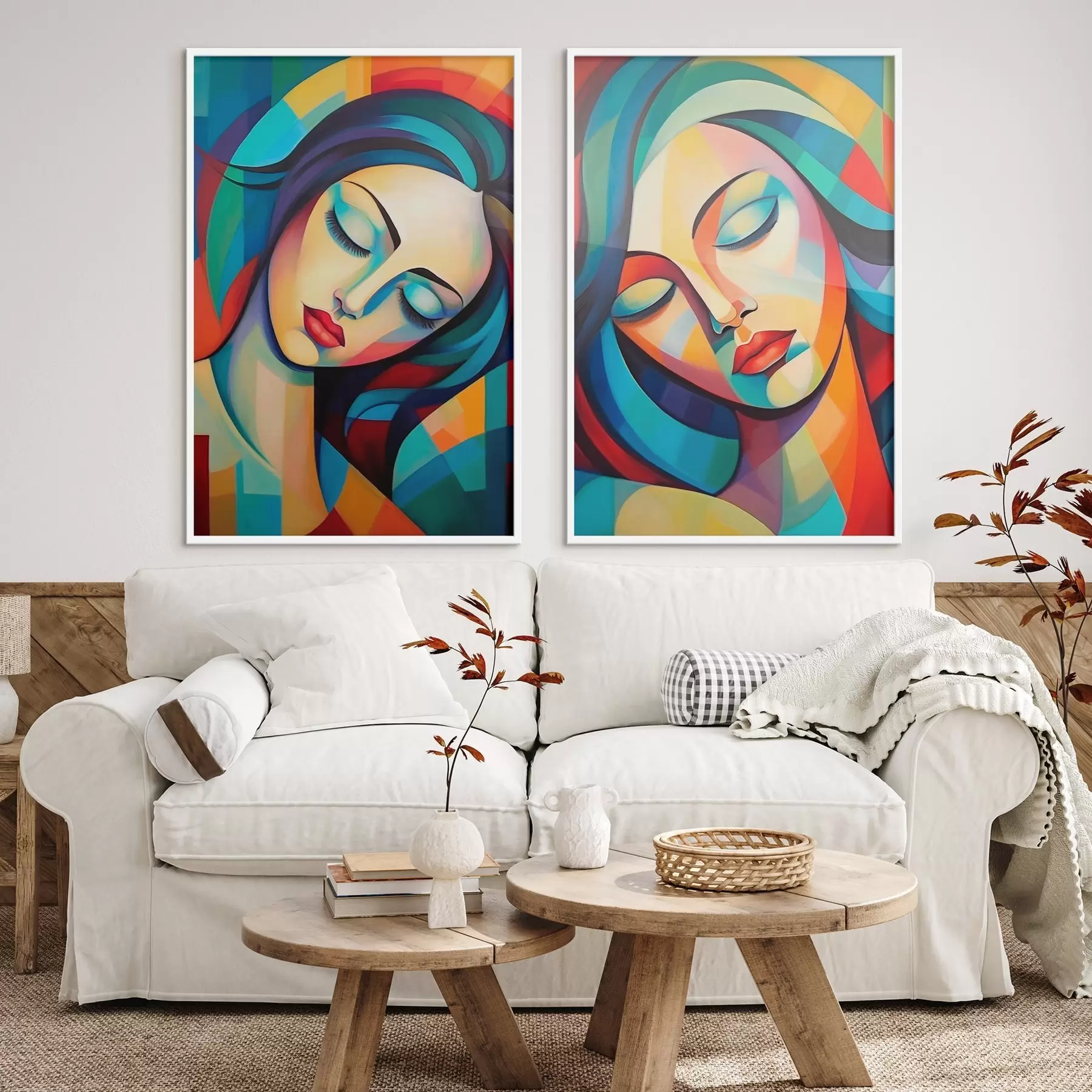 Fotobehang Abstracte portretten d01203