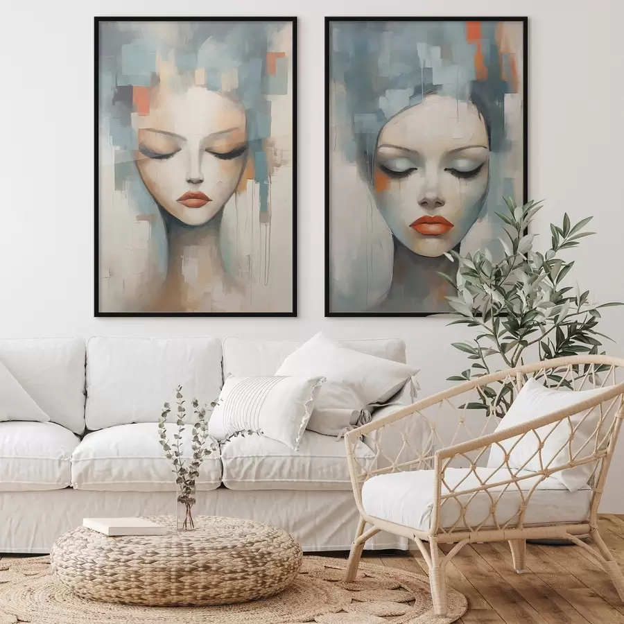 Fotobehang Abstracte portretten d01204