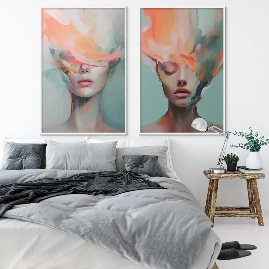 Fotobehang Abstracte portretten d01211