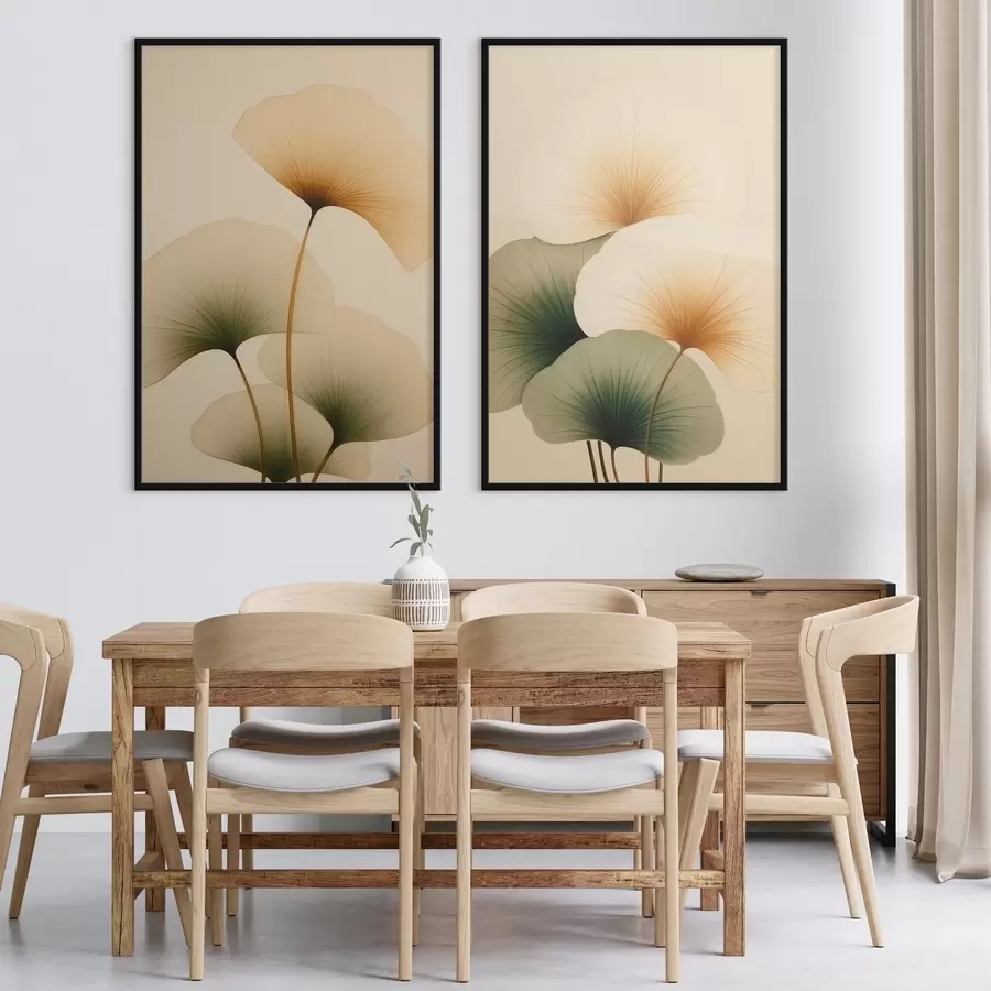 Fotobehang Ginkgobladeren d01213