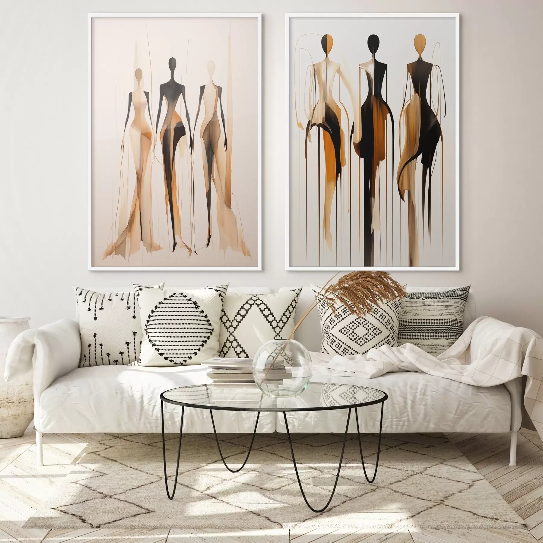 Fotobehang Abstracte silhouetten d01214