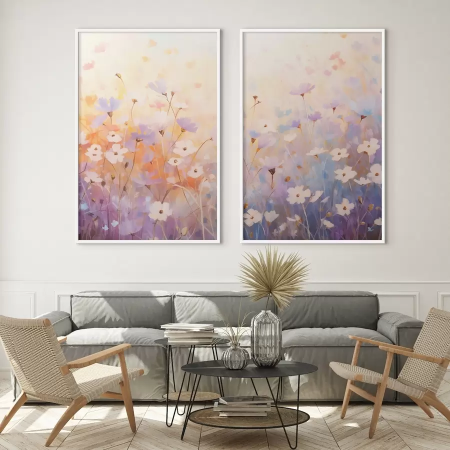 Fotobehang Kleine wilde bloemen d01255