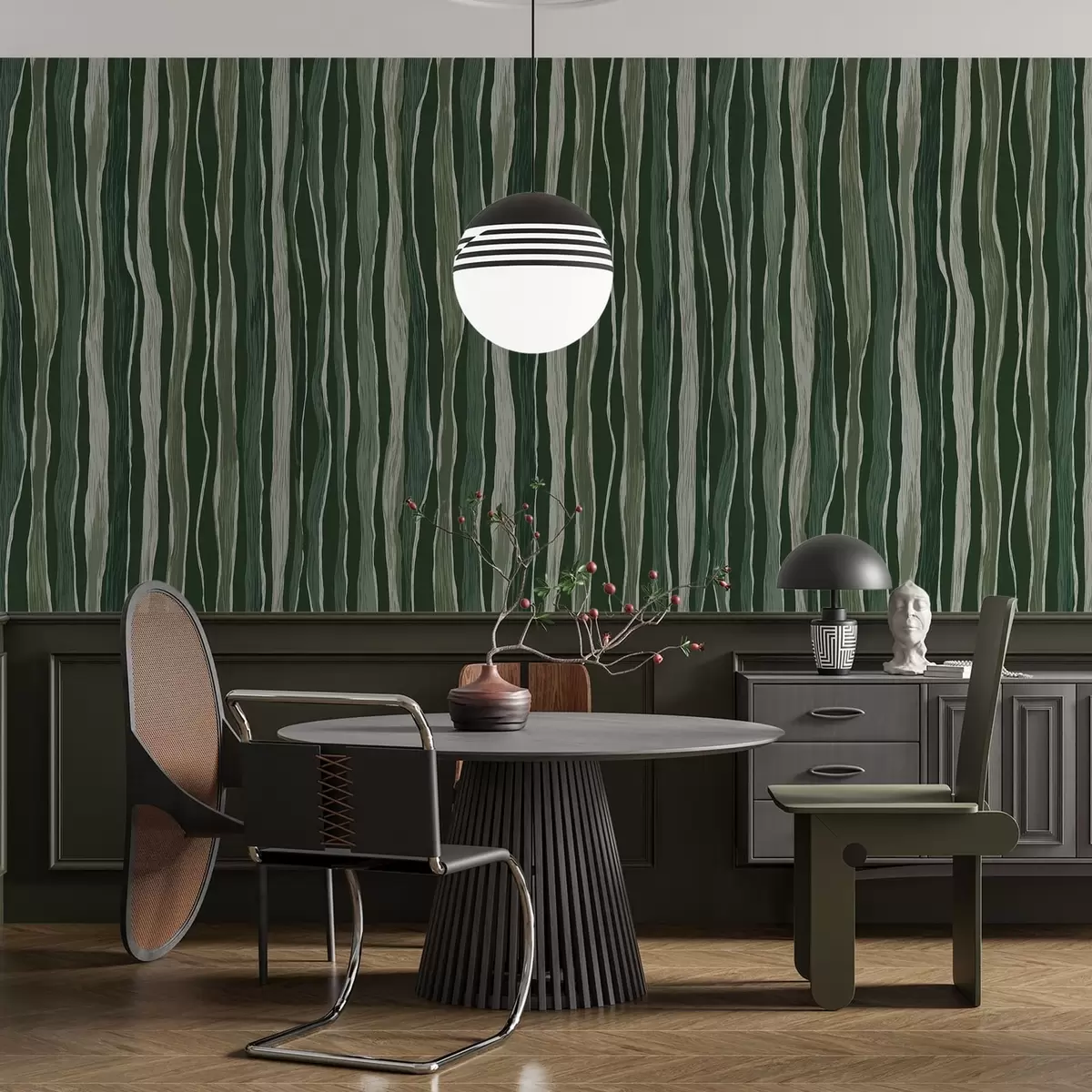 Behang Golvende strepen a01150v2