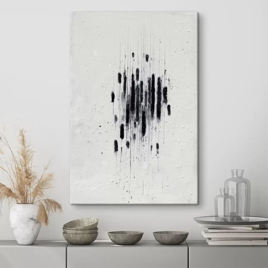  Schilderijen Minimalistische kunst met expressieve penseelstreken en vage randen in moderne schilderstijl s46957