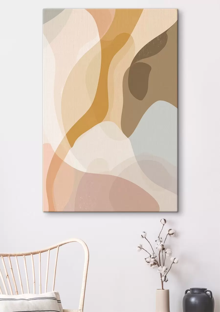  Schilderijen Abstractie, imitatie-aquarel s47648