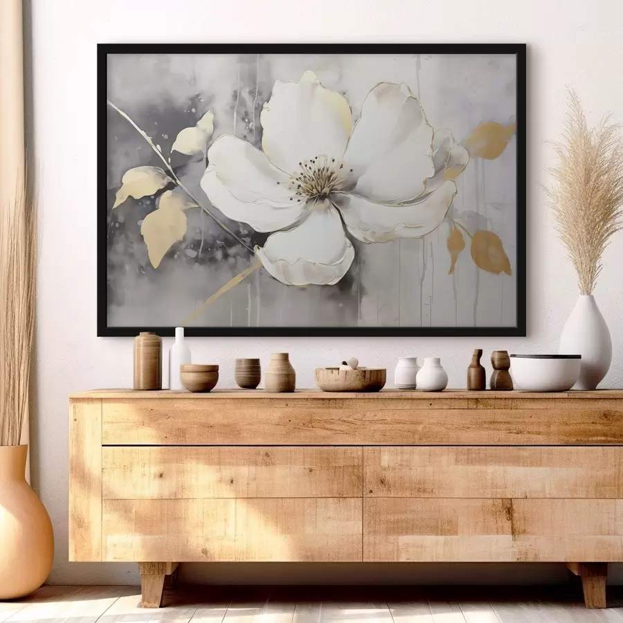 Fotobehang Grote abstracte bloem f47643