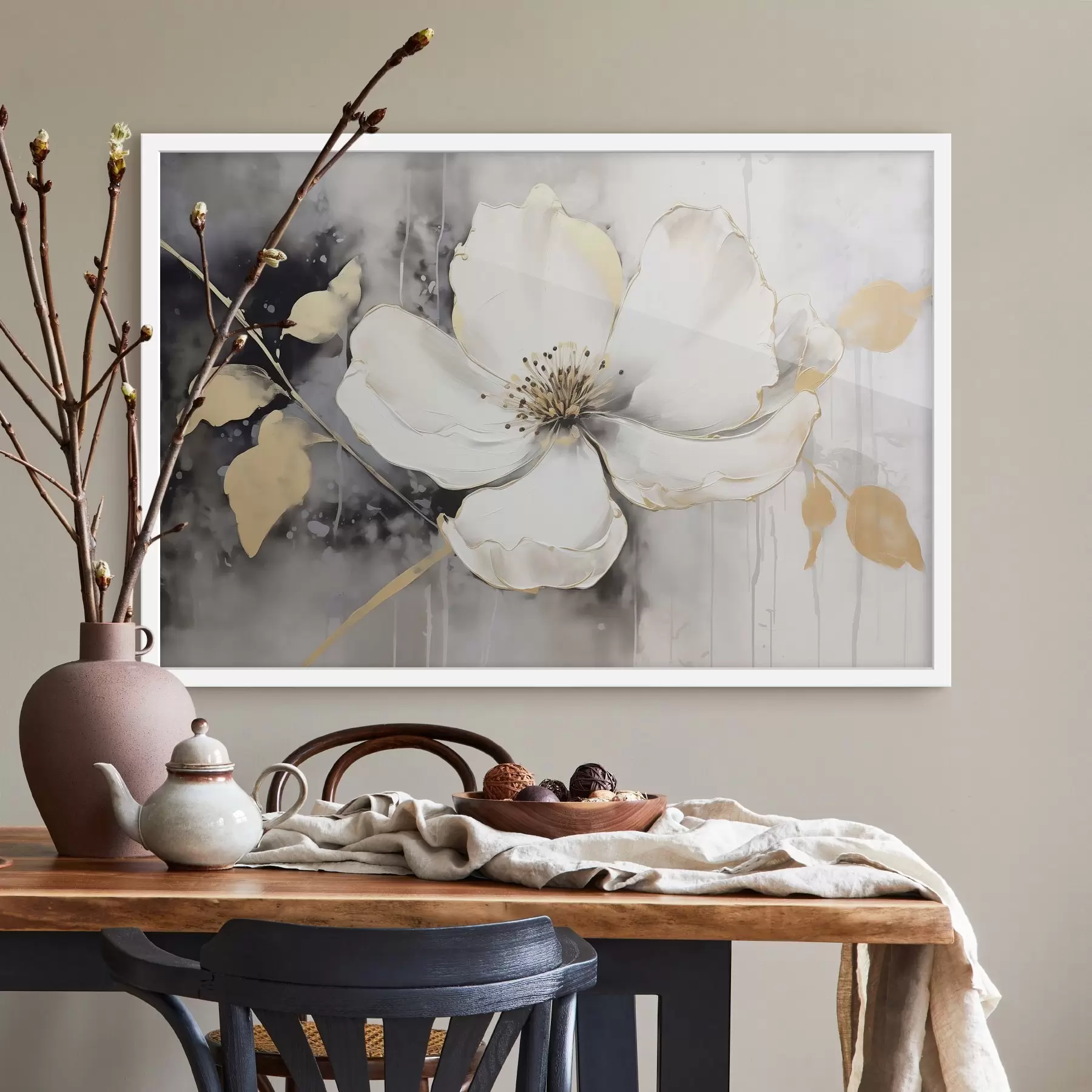 Fotobehang Grote abstracte bloem f47643