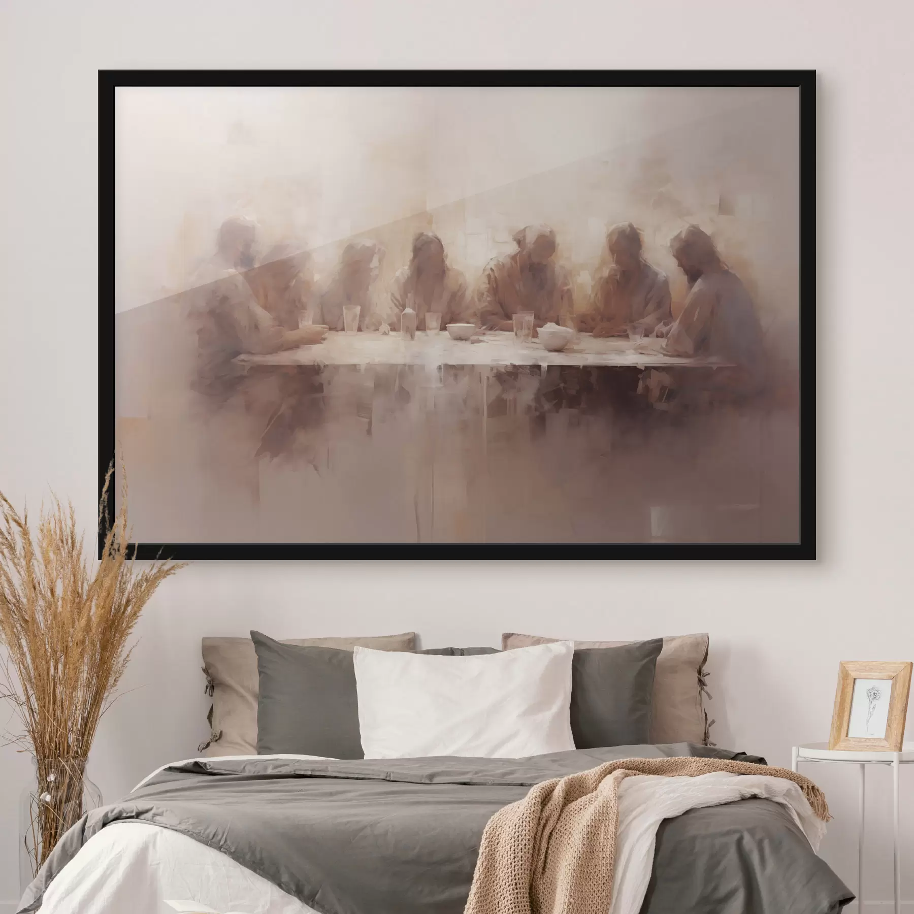 Fotobehang Diner aan een grote tafel f47671