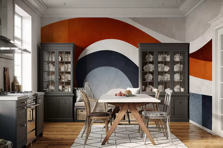 Fotobehang Geometrische ruimte w05169