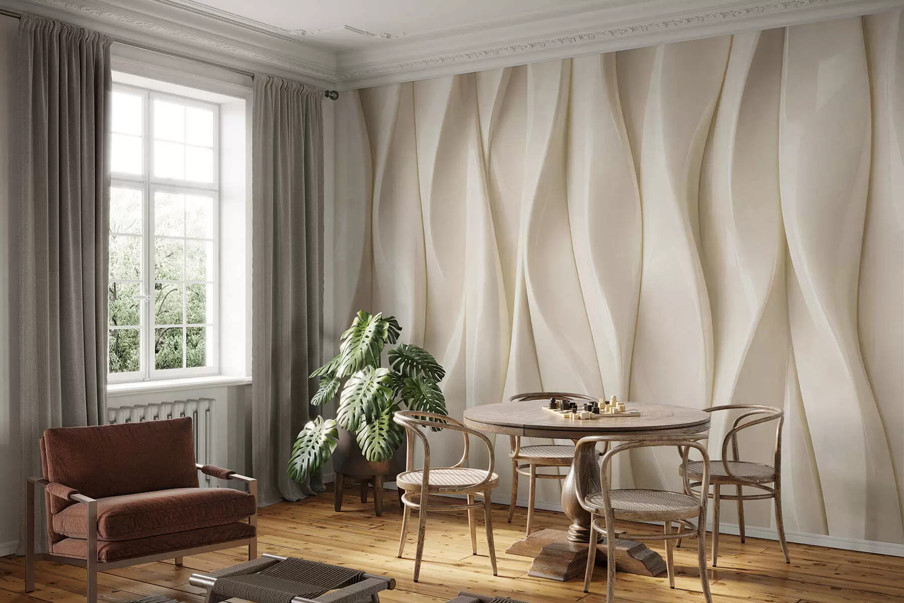 Fotobehang Verticaal ritme w05181