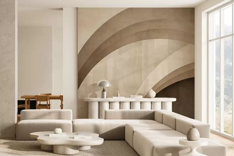 Fotobehang Abstracte bogen w05182