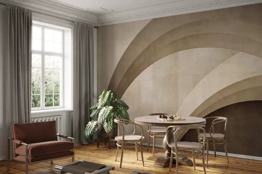 Fotobehang Abstracte bogen w05182