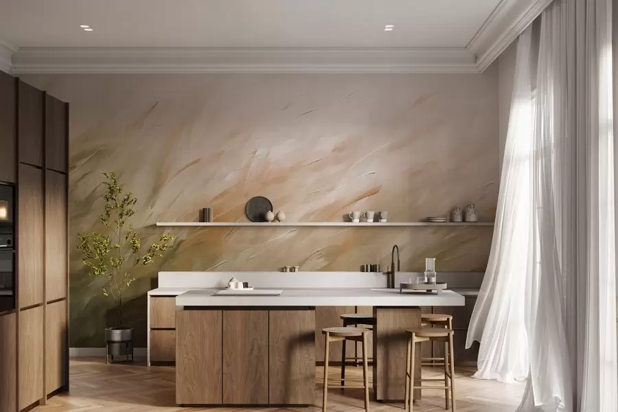 Fotobehang Adem van gras w05183v1