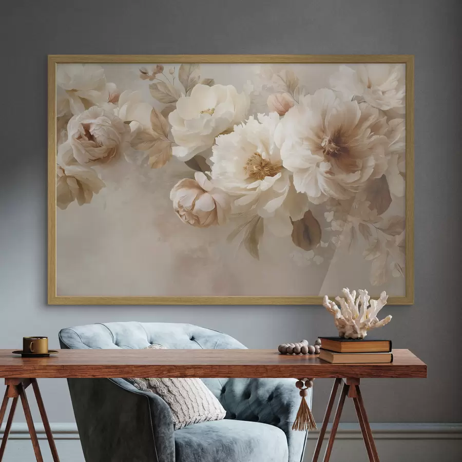 Fotobehang Grote pioenrozen f47702