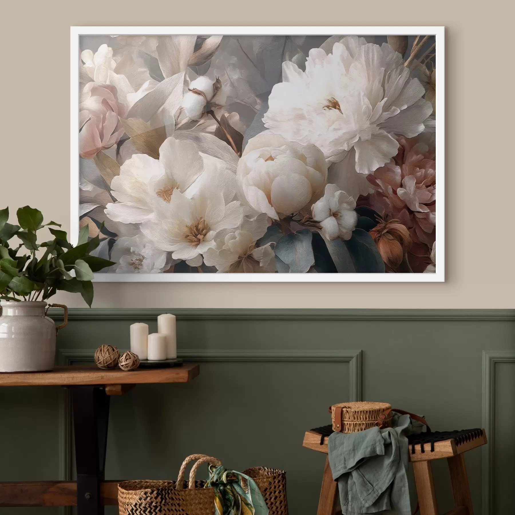 Fotobehang Grote bloemen f47703