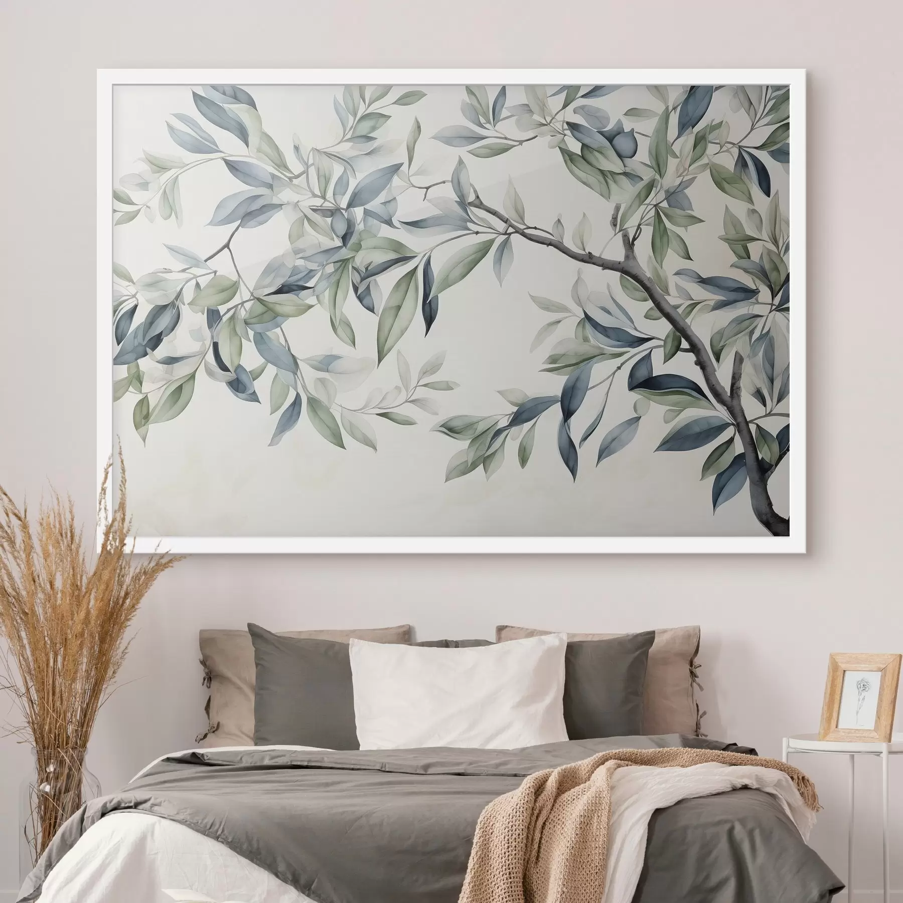 Fotobehang Boomtak, aquarelschilderij f47704