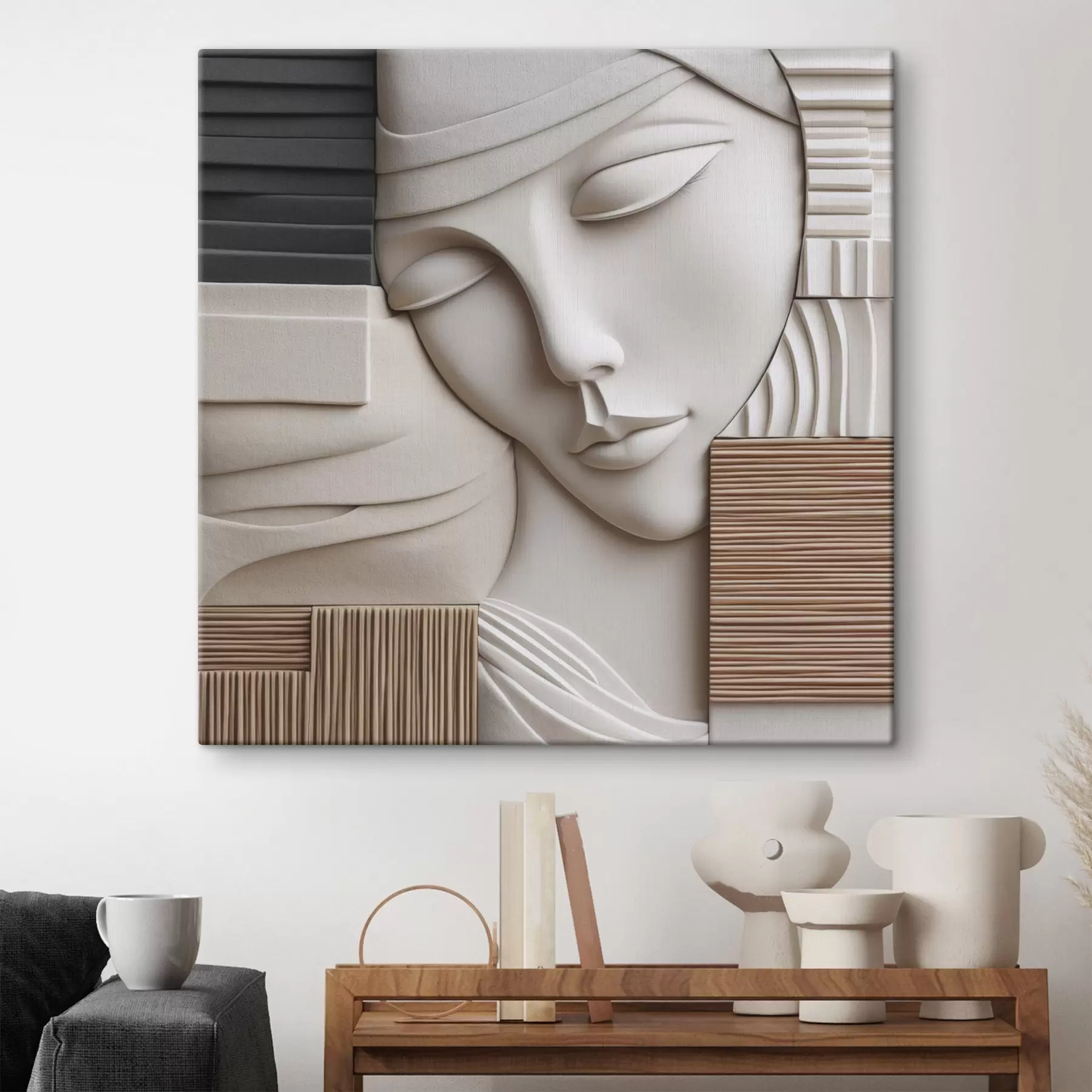  Schilderijen Abstract portret s47709