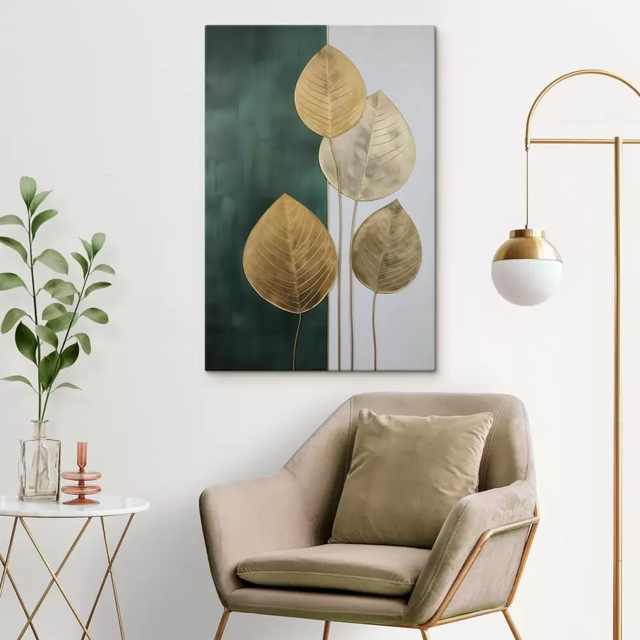  Schilderijen Abstracte bladeren s47718