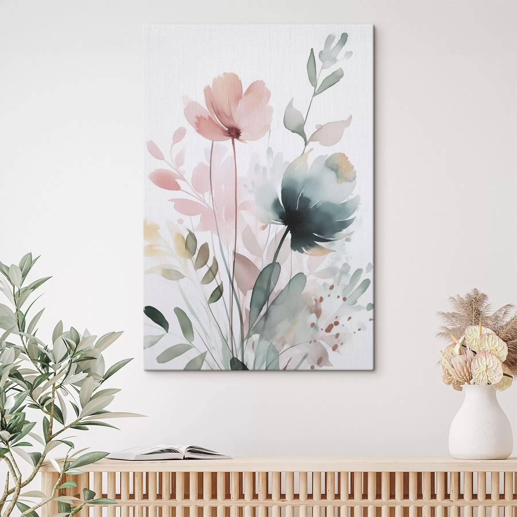  Schilderijen Vegetatie-imitatie aquarel s47725