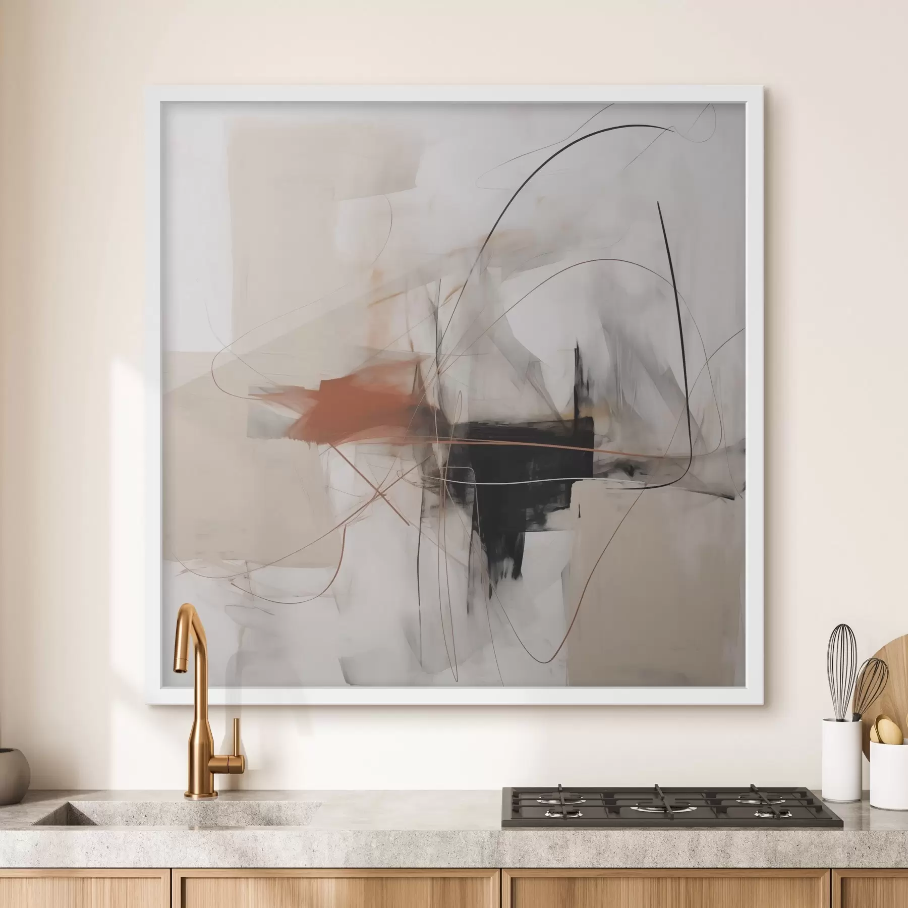 Fotobehang Chaotische abstractie f47724