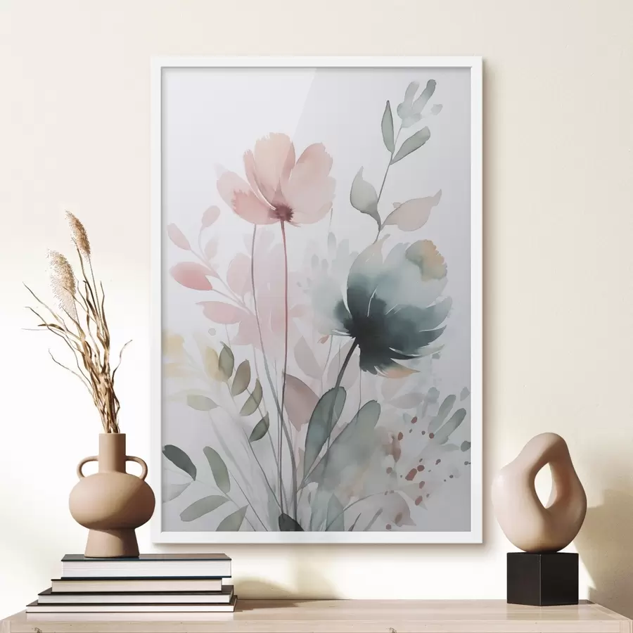 Fotobehang Vegetatie-imitatie aquarel f47725