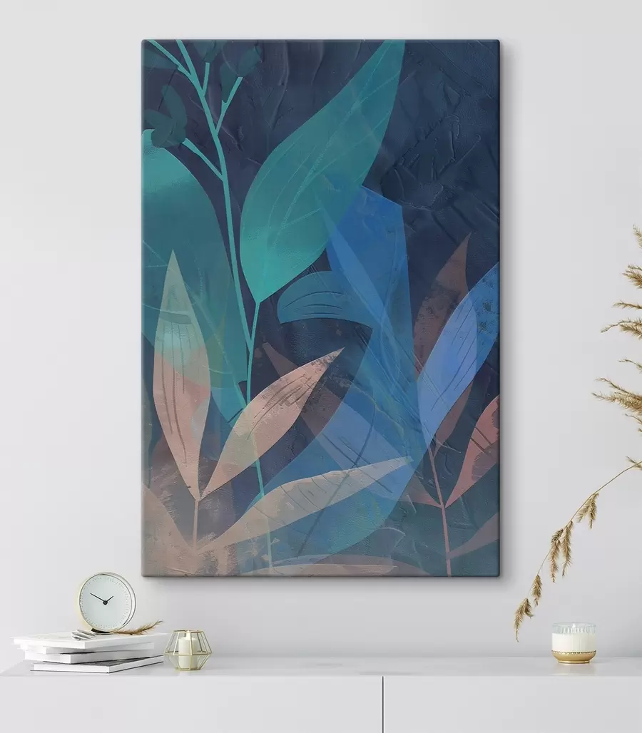  Schilderijen Abstracte takken en bladeren s47748