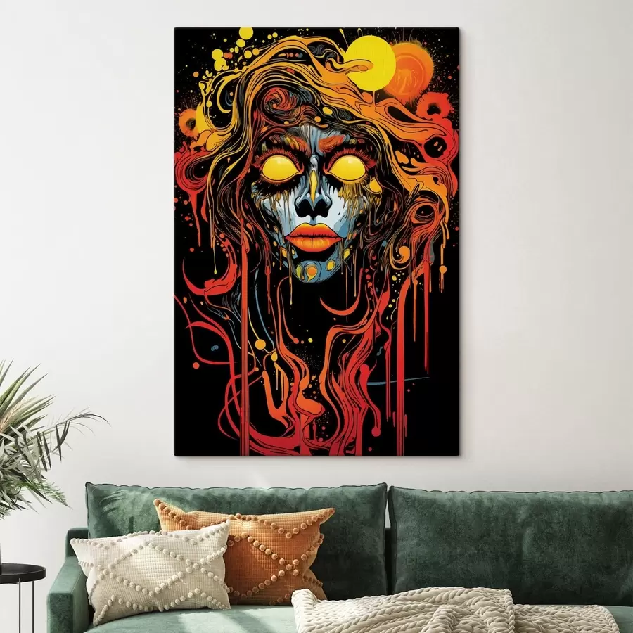  Schilderijen Helder abstract portret s47738