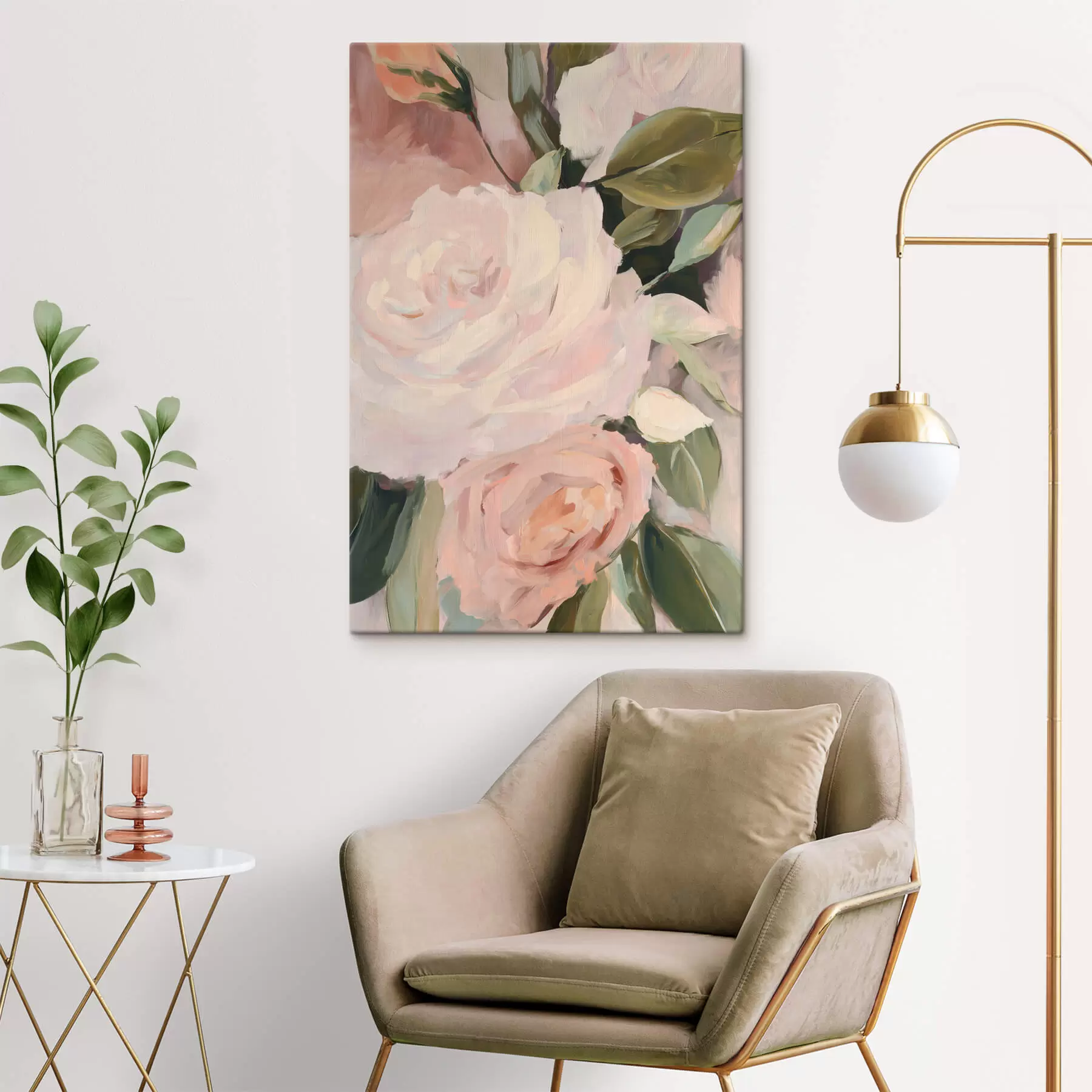  Schilderijen Abstract boeket bloemen s47330