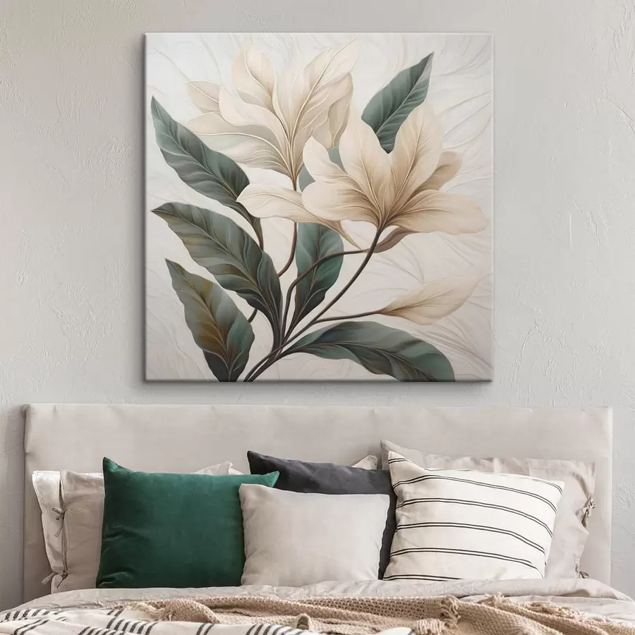  Schilderijen Bloemen met bladeren s47669