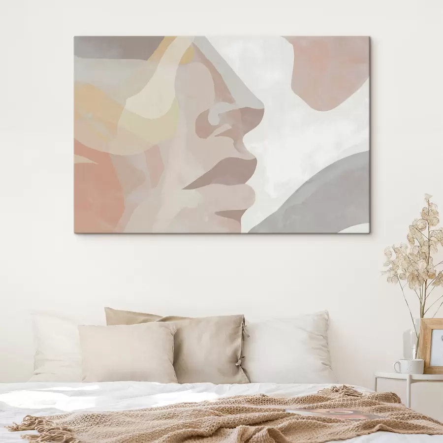  Schilderijen Abstract minimalistisch gezicht s47774