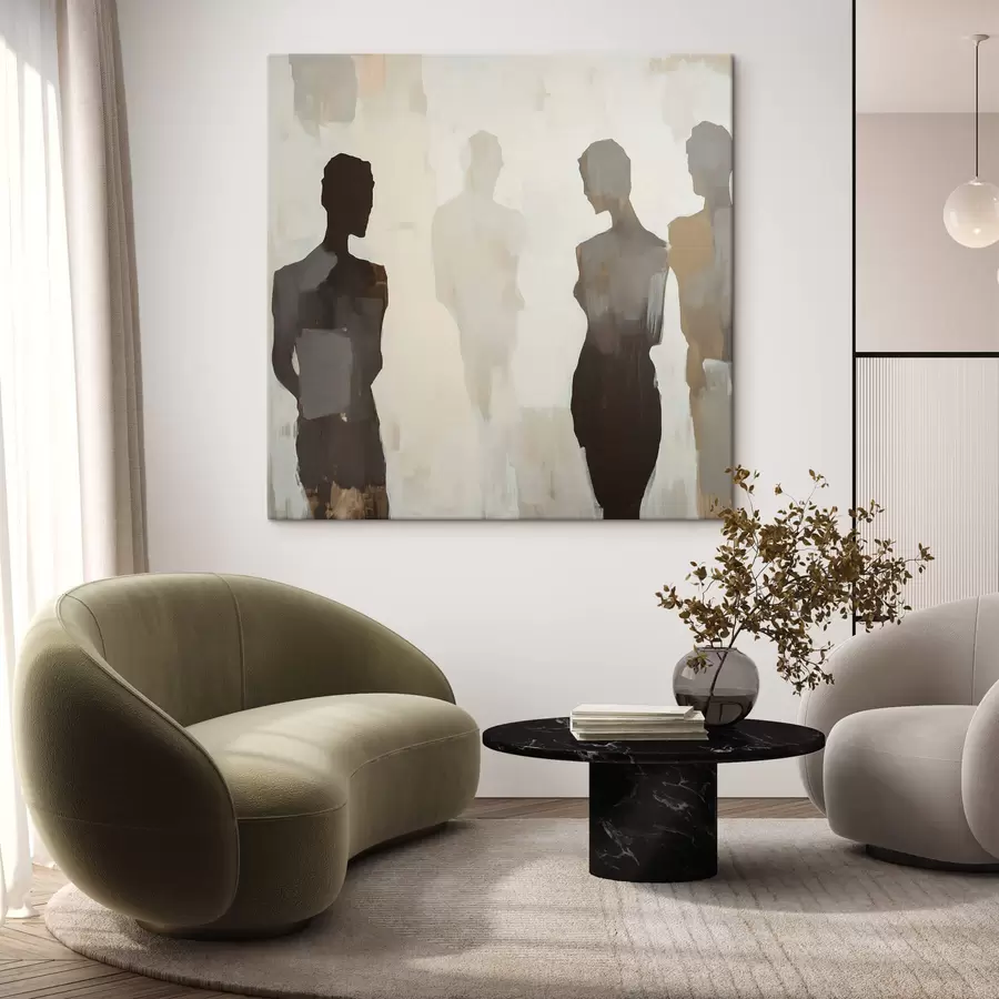  Schilderijen Abstracte silhouetten s47778