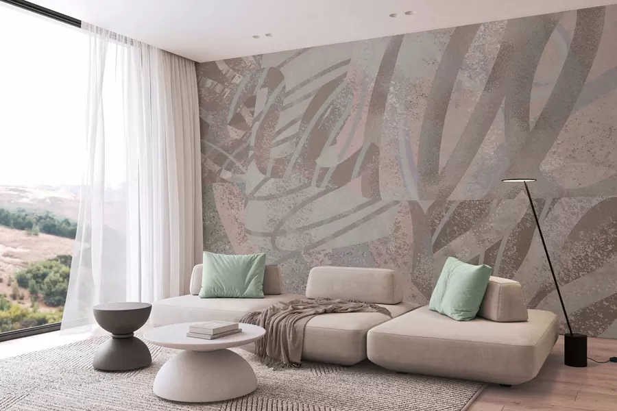 Fotobehang hedendaagse abstracte kunst w05068