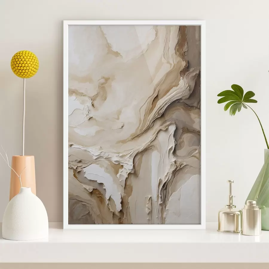 Fotobehang Abstracte gelaagde beige textuur f47269