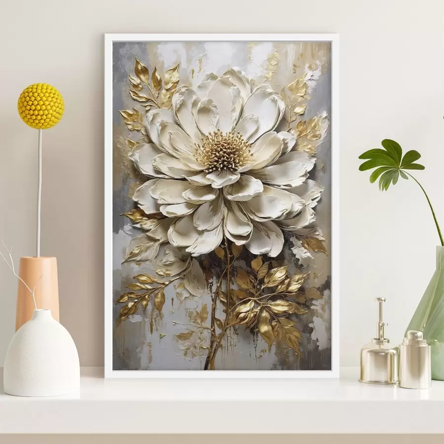 Fotobehang Getextureerde lichte bloem f47271