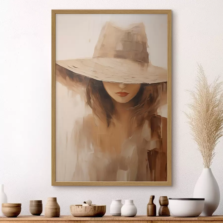 Fotobehang Onder de zomerhoed f47312