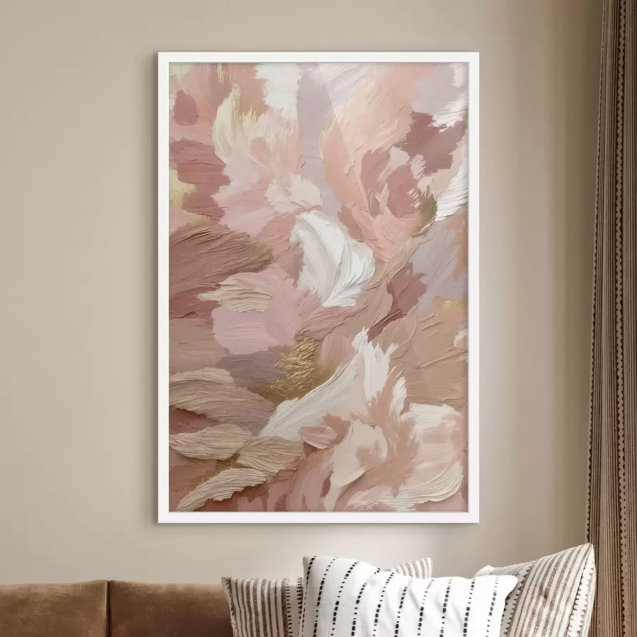 Fotobehang Pastelstreken in zachte tinten f47750