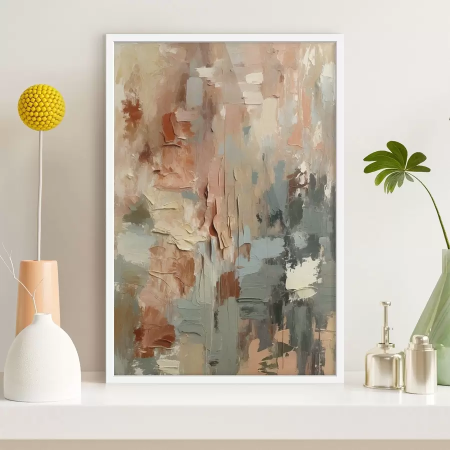 Fotobehang Getextureerde streken in gemengde pasteltinten f47754