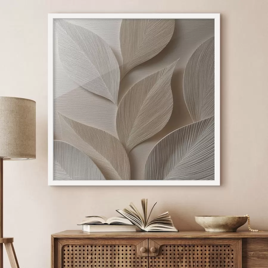 Fotobehang Abstract met bladeren f47794