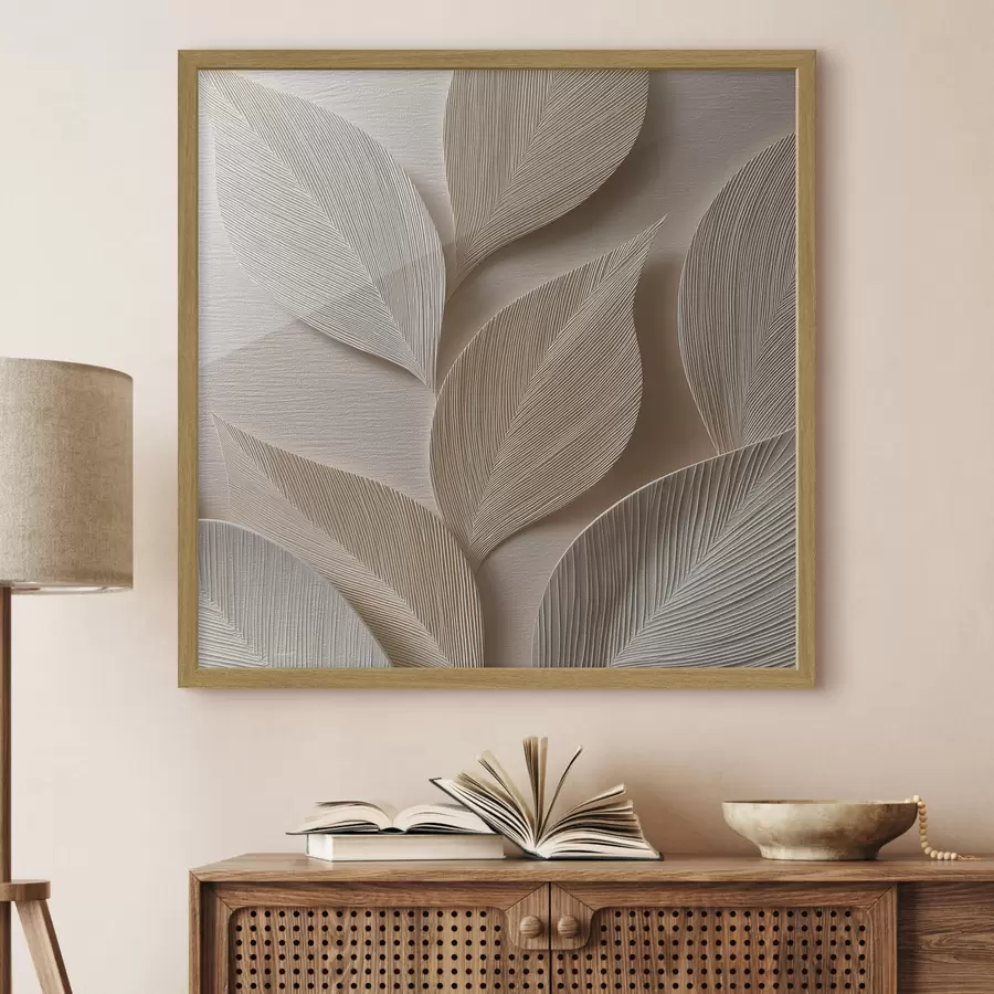 Fotobehang Abstract met bladeren f47794
