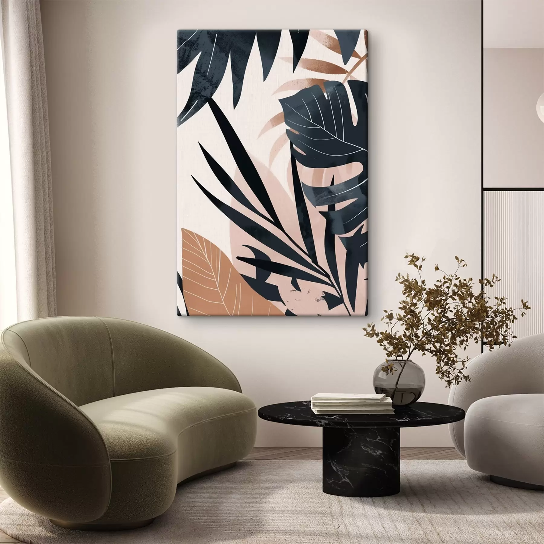  Schilderijen Tropische bladeren s47822