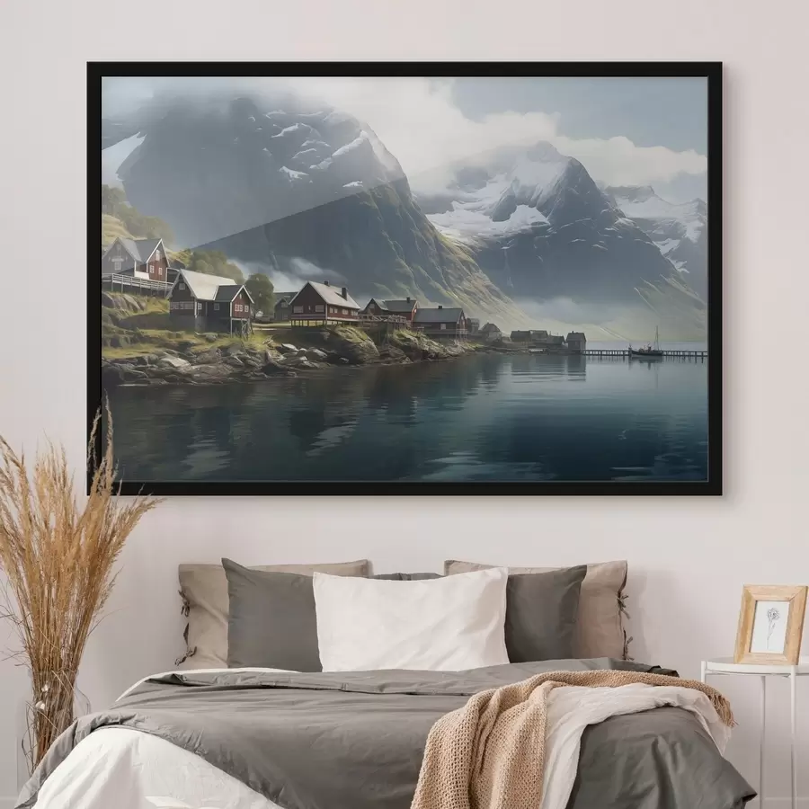 Fotobehang Meer in Noorwegen f47819